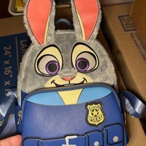 Disney Loungefly Zootopia Judy Hopps Mini Backpack 🐰🚔